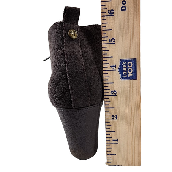 Donald J Pliner Suede Wedge Ankle Boot Booties sz 9 Women Makko Brown Leather - Picture 13 of 14